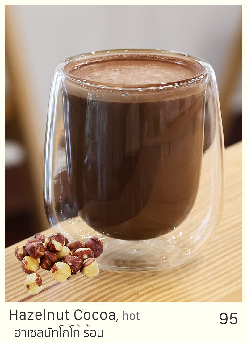 Hazelnut Cocoa, hot = 95 THB