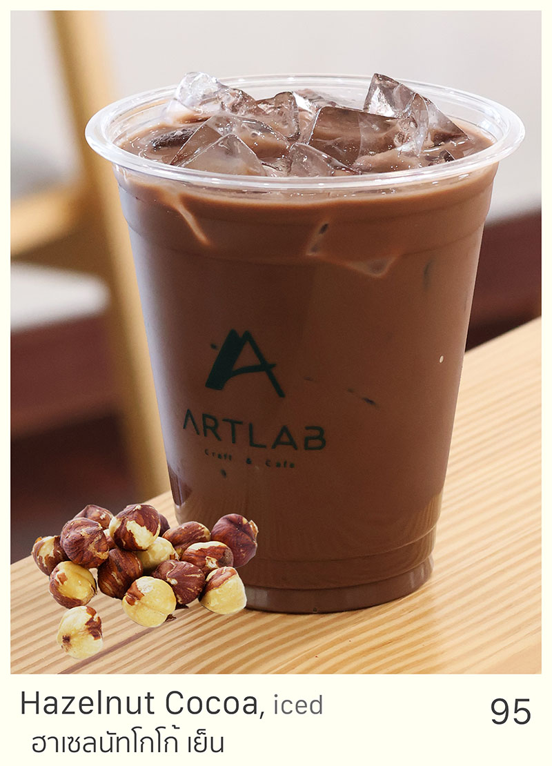 Hazelnut Cocoa, iced = 95 THB