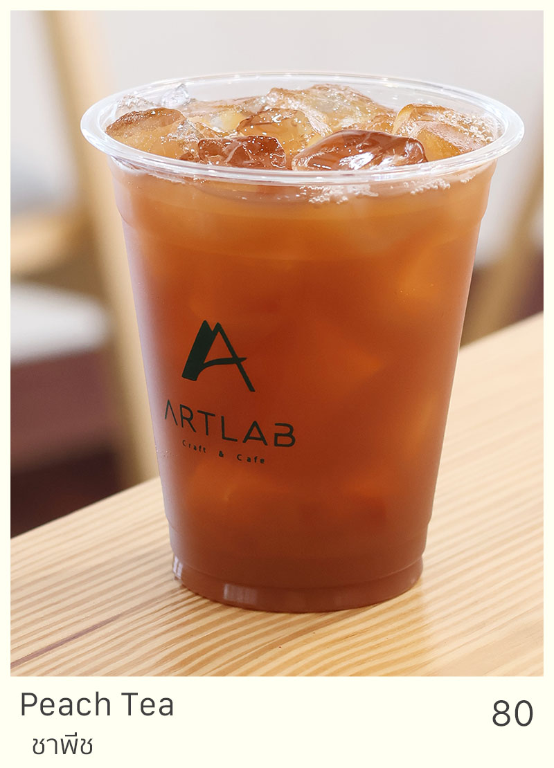 Peach Tea = 80 THB
