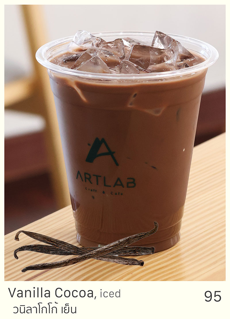 Vanilla Cocoa, iced = 95 THB